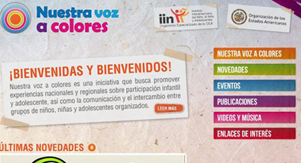 IIN lanza versión renovada de sitio web sobre participación infantil y adolescente