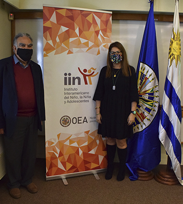 Equipo técnico del IIN recibe a la representante de OEA en Uruguay   